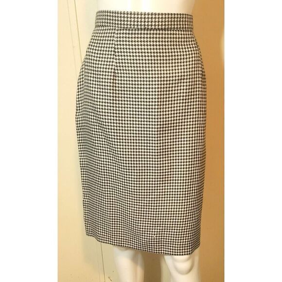 Houndstooth Pencil Skirt by M.H.M. Melissa Harper - 13/14 - Picture 1 of 7